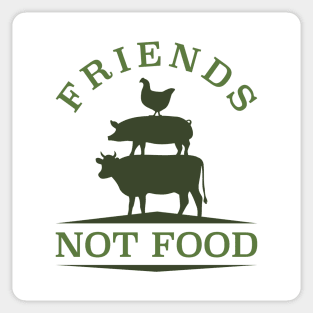 Friends Not Food Sticker